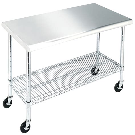 costco stainless steel storage table